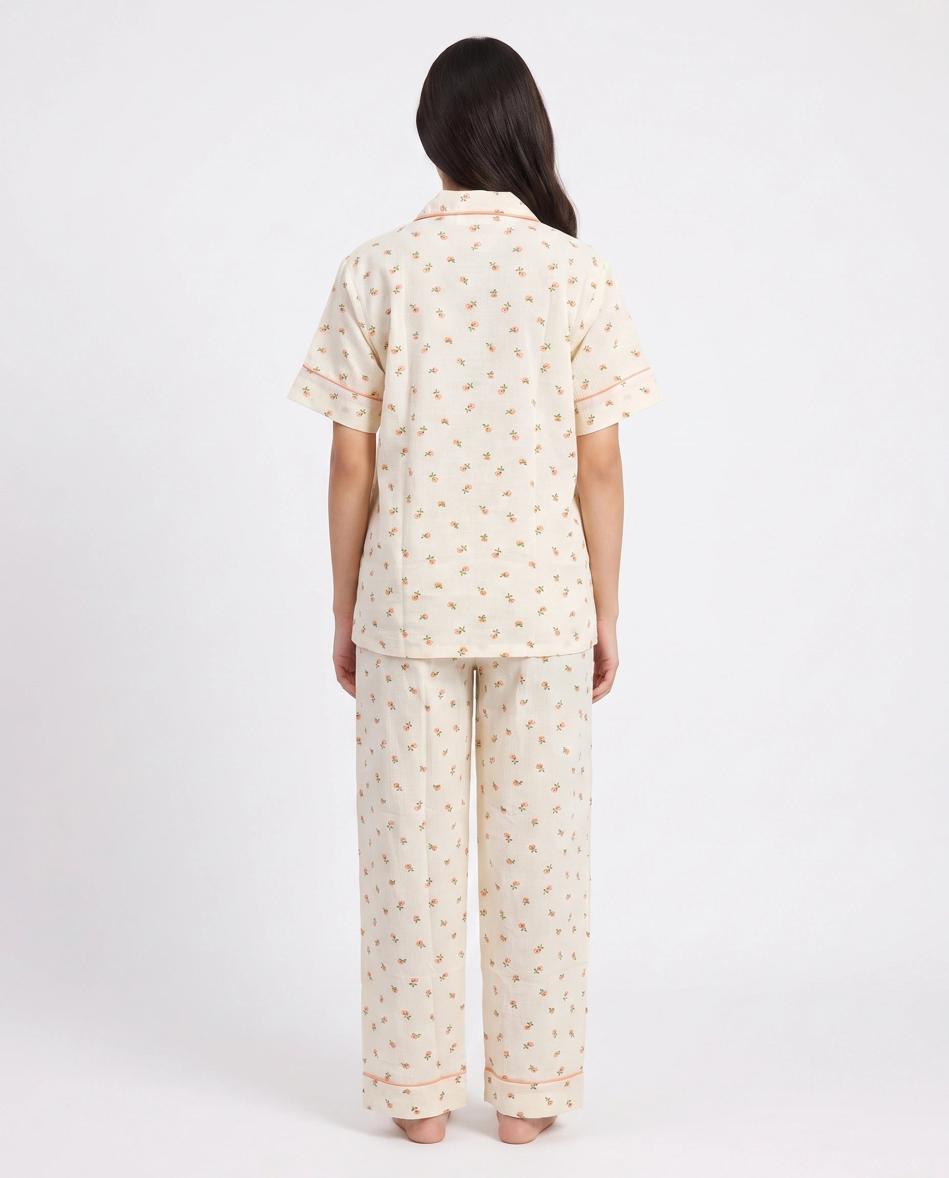 Linen Pajama Suit - Midnight Stripe